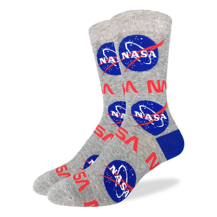Calcetines Nasa grandes y altos para hombre para venta al por mayor de Good Luck Sock