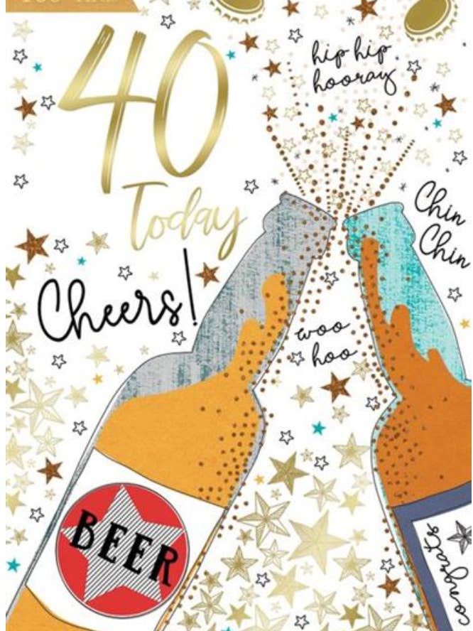 40th Male for wholesale by Kingfisher Cards