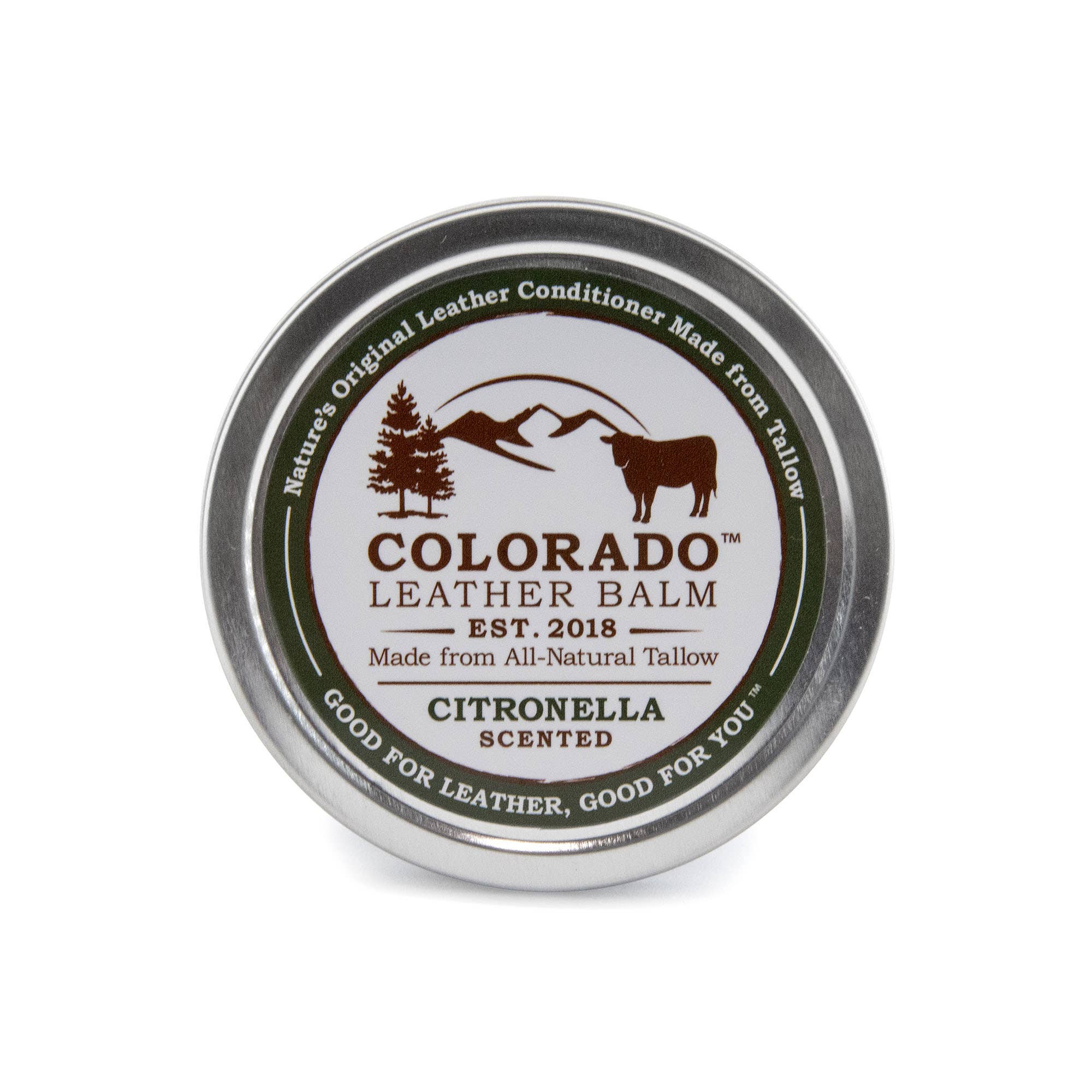 Colorado Natural Balms - Wholesale Leather Conditioner - Case 8oz Colorado Leather Balm- Citronella1