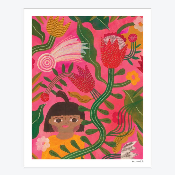 Garden Comet Art Print for wholesale by Meenal Patel Studio