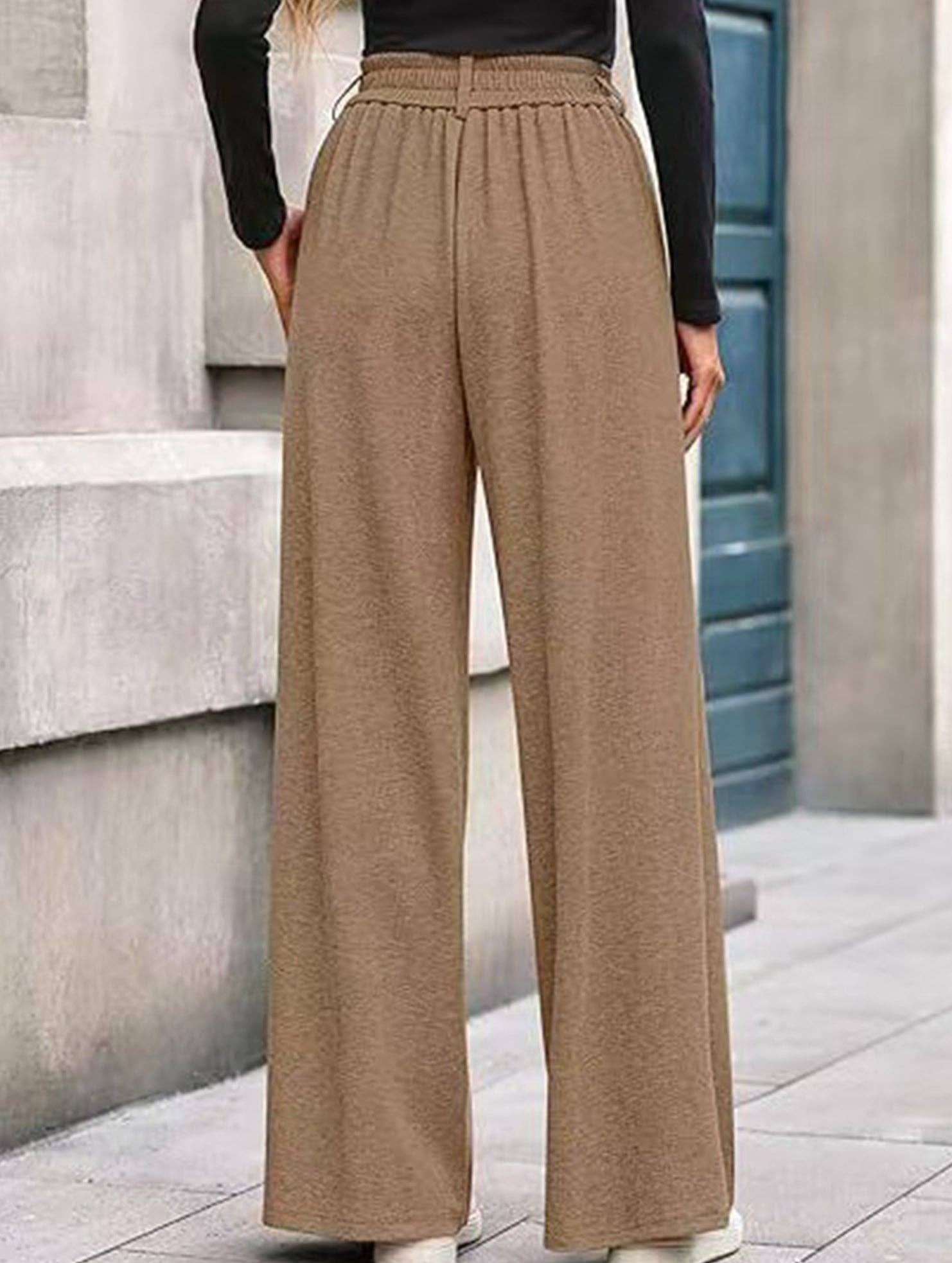 Lovenne - Wholesale Pants - Women's - Versatile solid color straight wide-leg pants20
