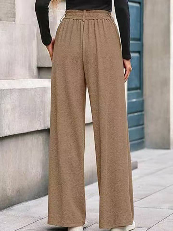 Lovenne - Wholesale Pants - Women's - Versatile solid color straight wide-leg pants20