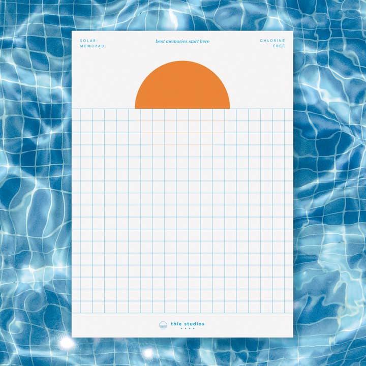 thie studios – wholesale Notepad – poolside – minimalistic eco-friendly notepad squared1