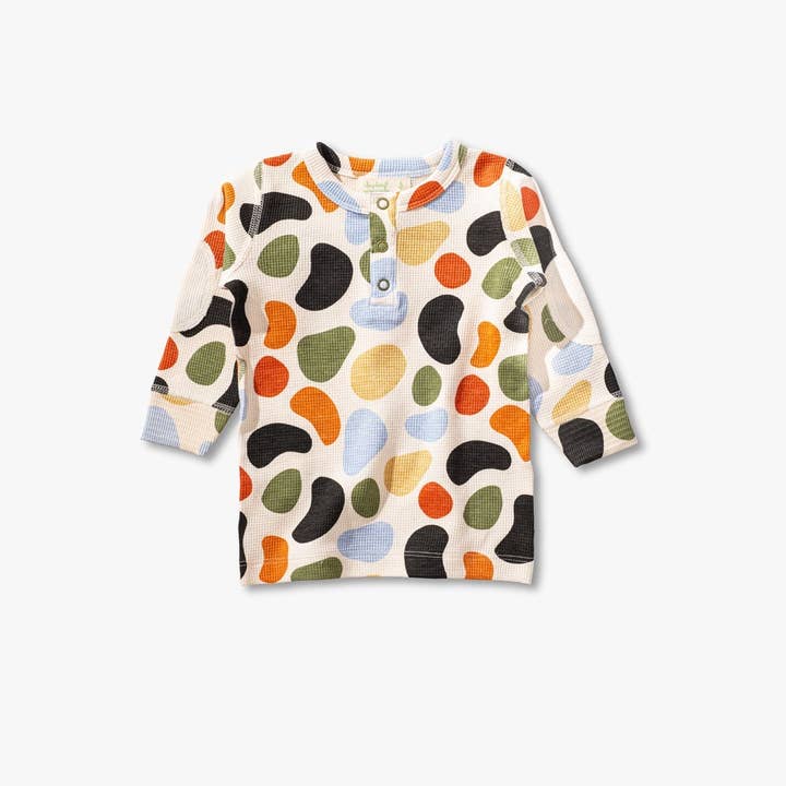 Pebbles Waffle Long Sleeve Tee for wholesale by Sapling Child