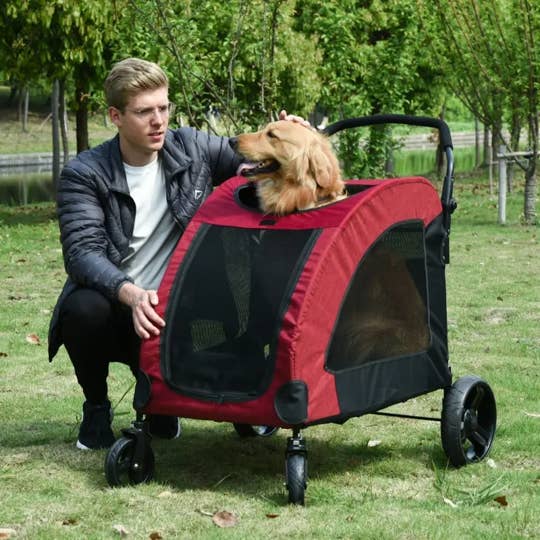 Furr-Baby Gifts - Wholesale Pet Carrier - Cat/Dog - Foldable Pet Stroller with Storage Pocket33