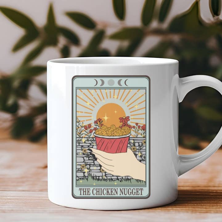Tarot The Chicken Nugget 11 oz Coffee Mug for wholesale by Sister Ray