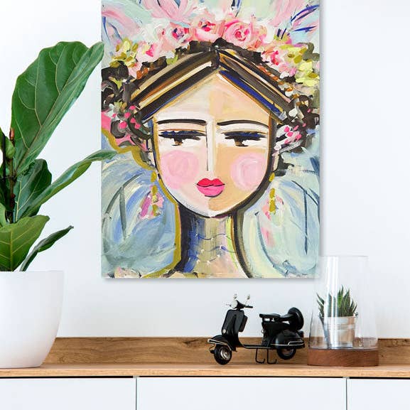 She Is Fierce - Hattie Canvas Wall Art for wholesale by GreenBox Art