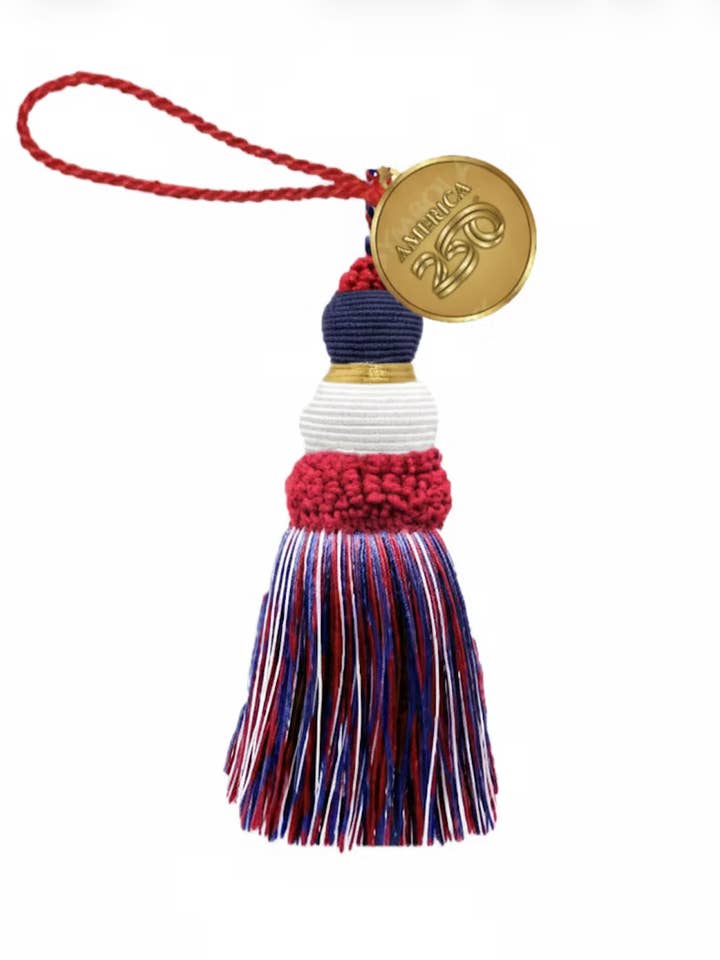 America 250 tassel/charm for wholesale by American Prosperity Pillow - America 250 licensee