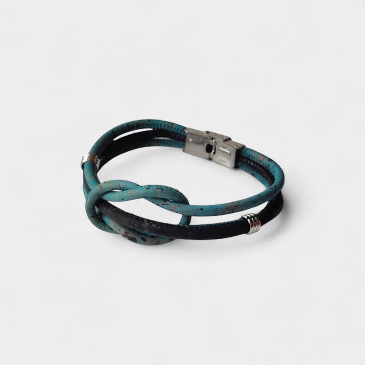 Karmyliege - Wholesale Woven/Braided Bracelet - Unisex Cork Bracelet Marin - Men's Jewelry - Gifts4