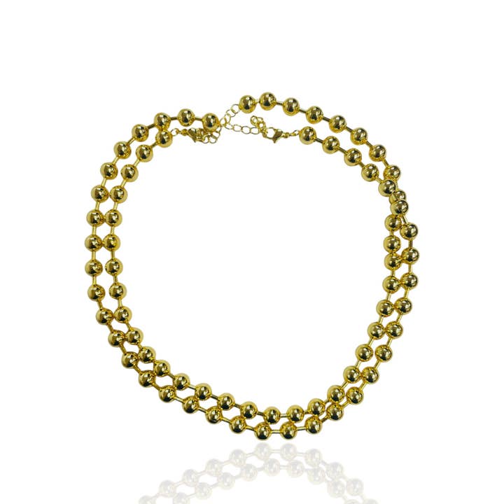 Gold Bead Necklace for wholesale by Koda Wearables