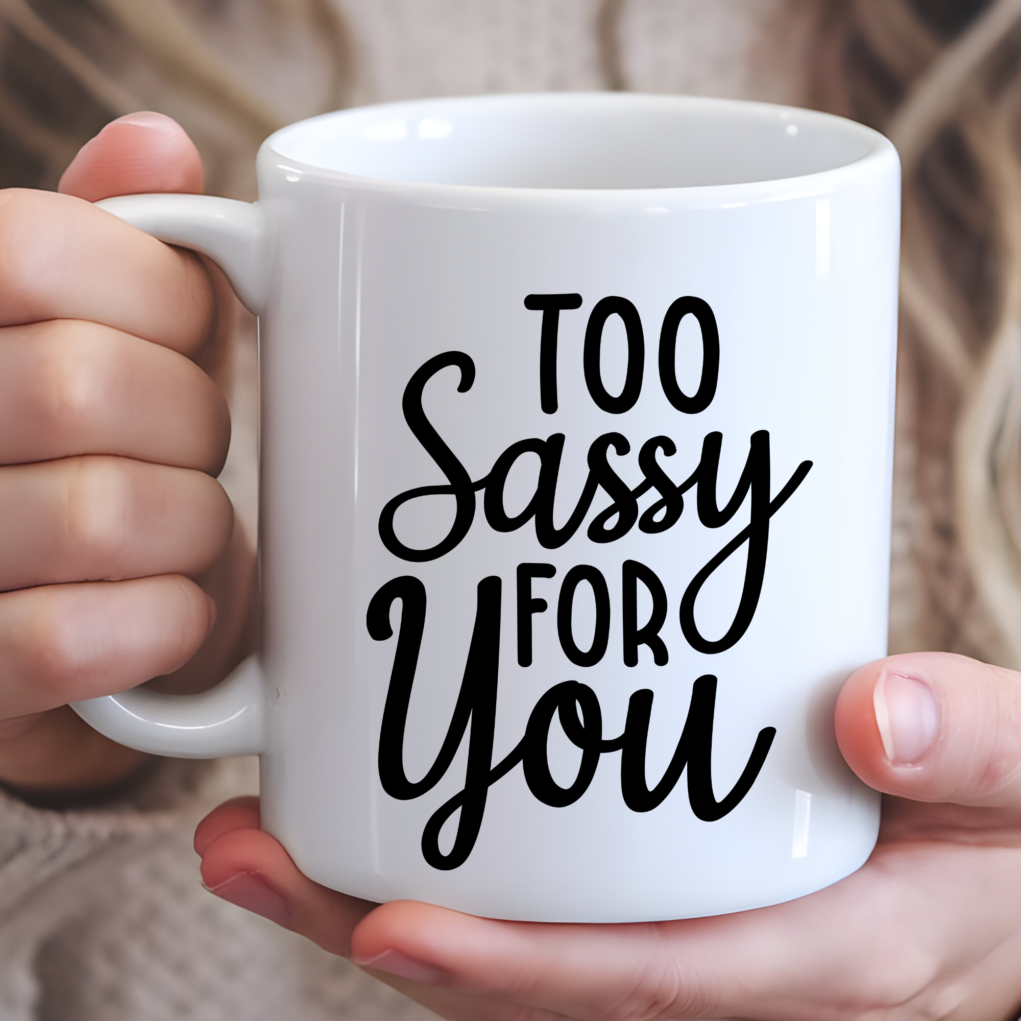 Hello Gorgeous Mugs - Wholesale Coffee Mug - Too Sassy For You Funny Mug0