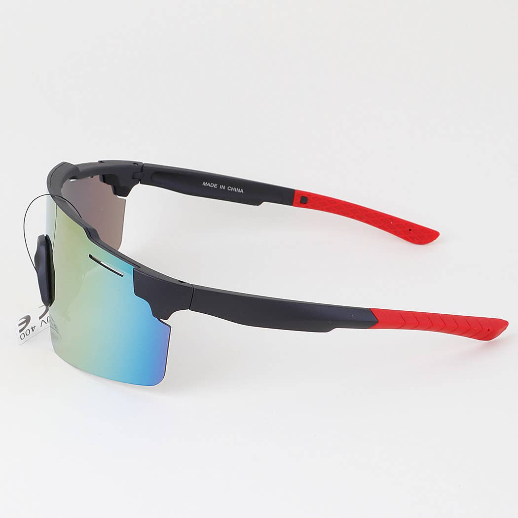 MIX Multi Polycarbonate Mirror Shield Sunglasses for wholesale on Faire1