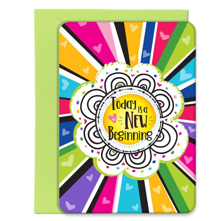 Today is a New Beginning Postcard with Envelope for wholesale by LindaGeez