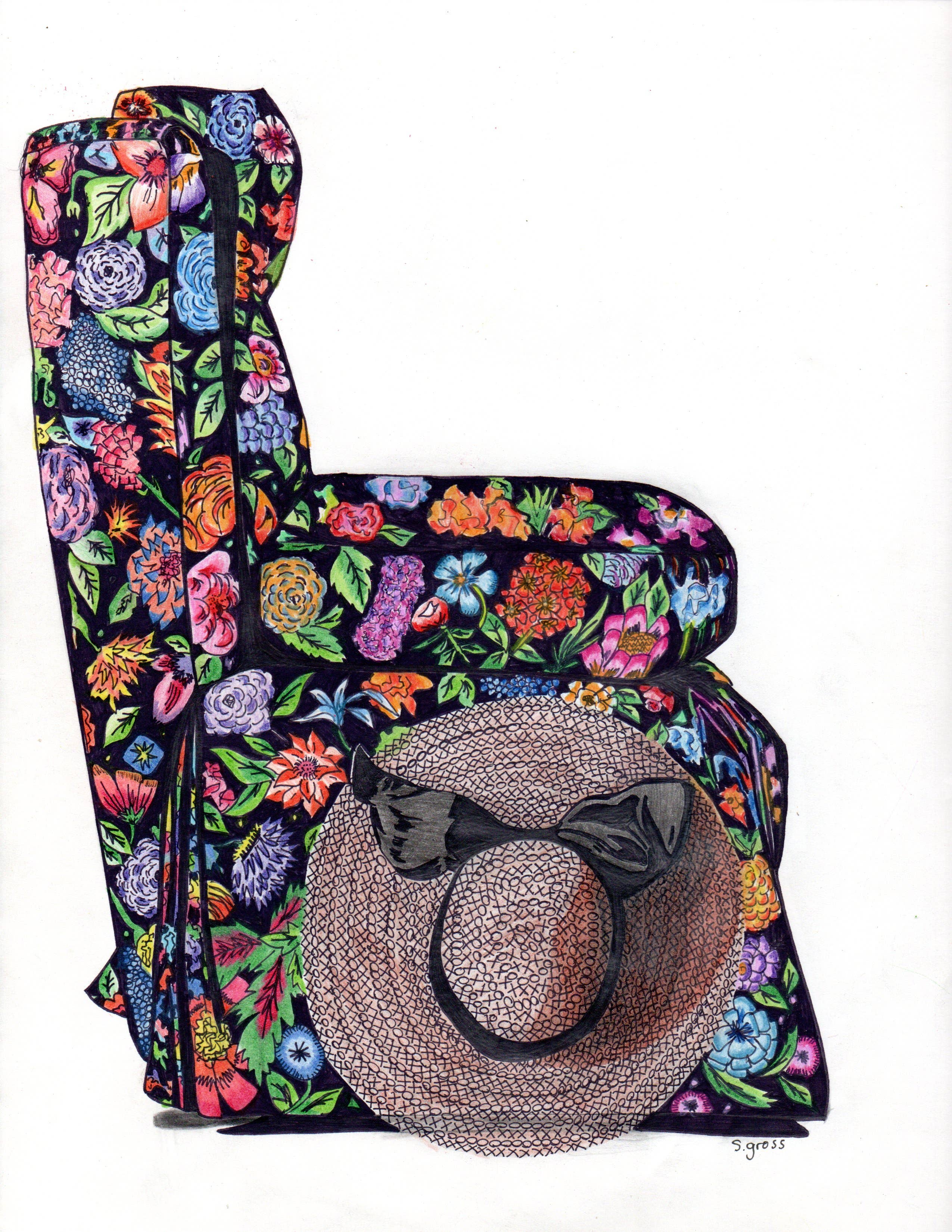 Sue Gross Design Studio - Wholesale Stationery/Notecard Set - Interior Design Home Blank Notecard "Pretty in Chintz"3