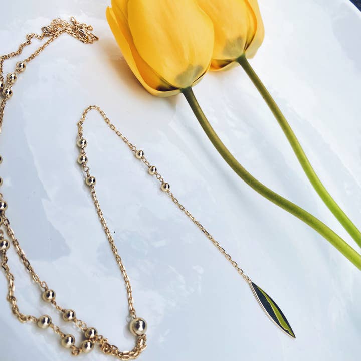 Sterling Silver guld New York pärla långt halsband för wholesale av Lily Max Jewelry