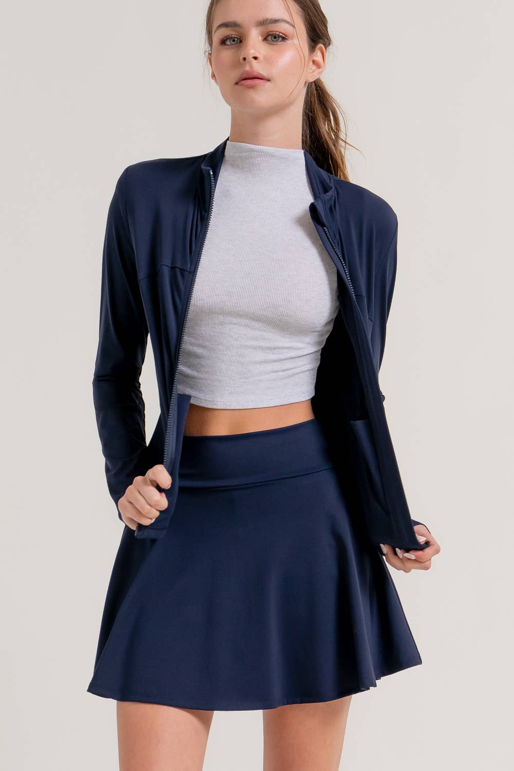 Active Basic | Active USA - Wholesale Athletic Skirt - Women's - Flare Workout Mini Skirt4