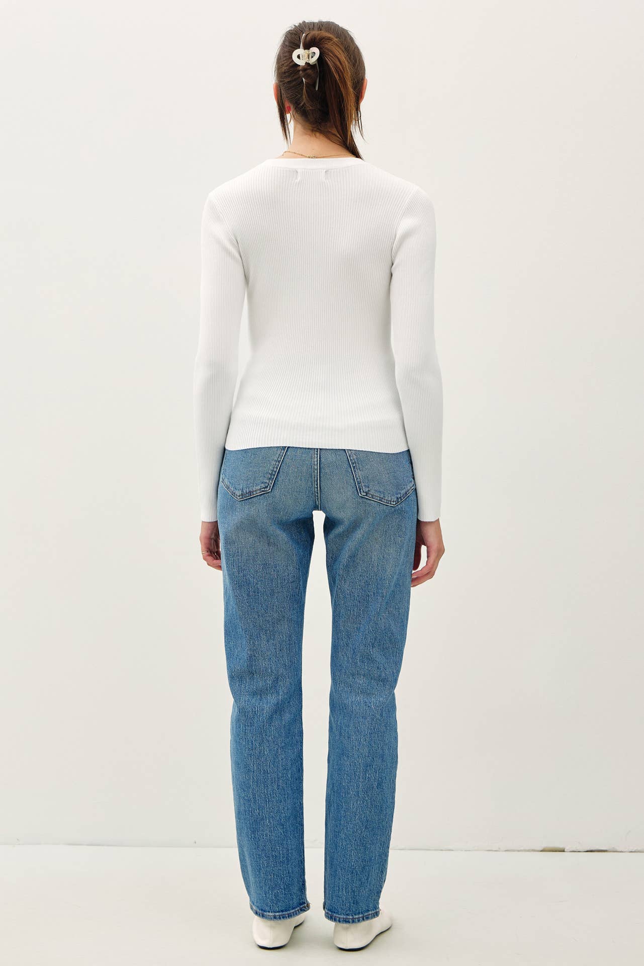 Be Cool - Wholesale Knit Sweater - Women's - CLASSIC CREWNECK LONG SLEEVE RIB SWEATER 23