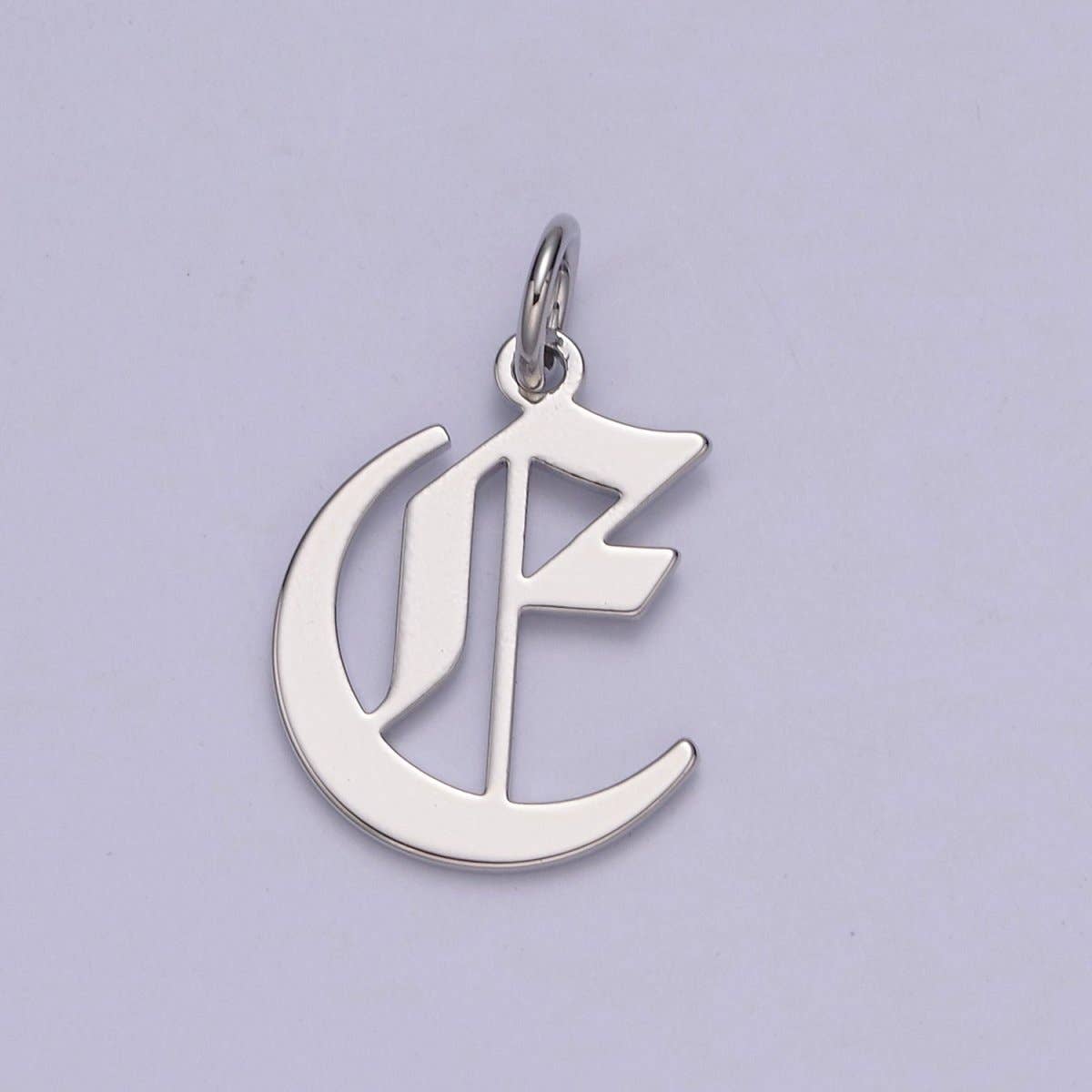 Aim Eternal - Wholesale Individual Charm/Pendant - Gothic Letter Charm, Alphabet Charm, Silver Letter Charm, 26 Letters Initial Charms Old English Letter Pendant A690~A7024