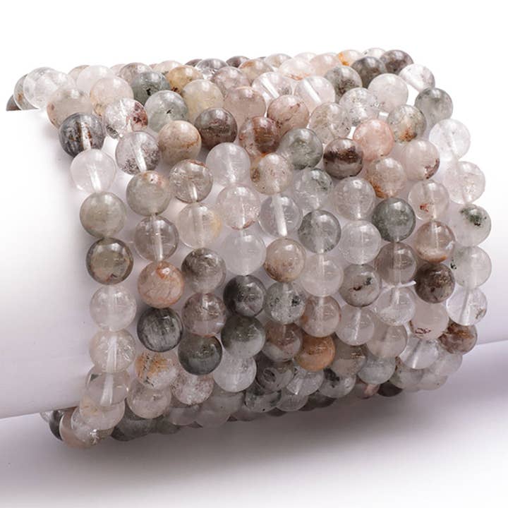 La Boîte à Cailloux - Wholesale Beaded Bracelet - Chlorite Quartz Bracelet Brazil A (7-8mm bead)1