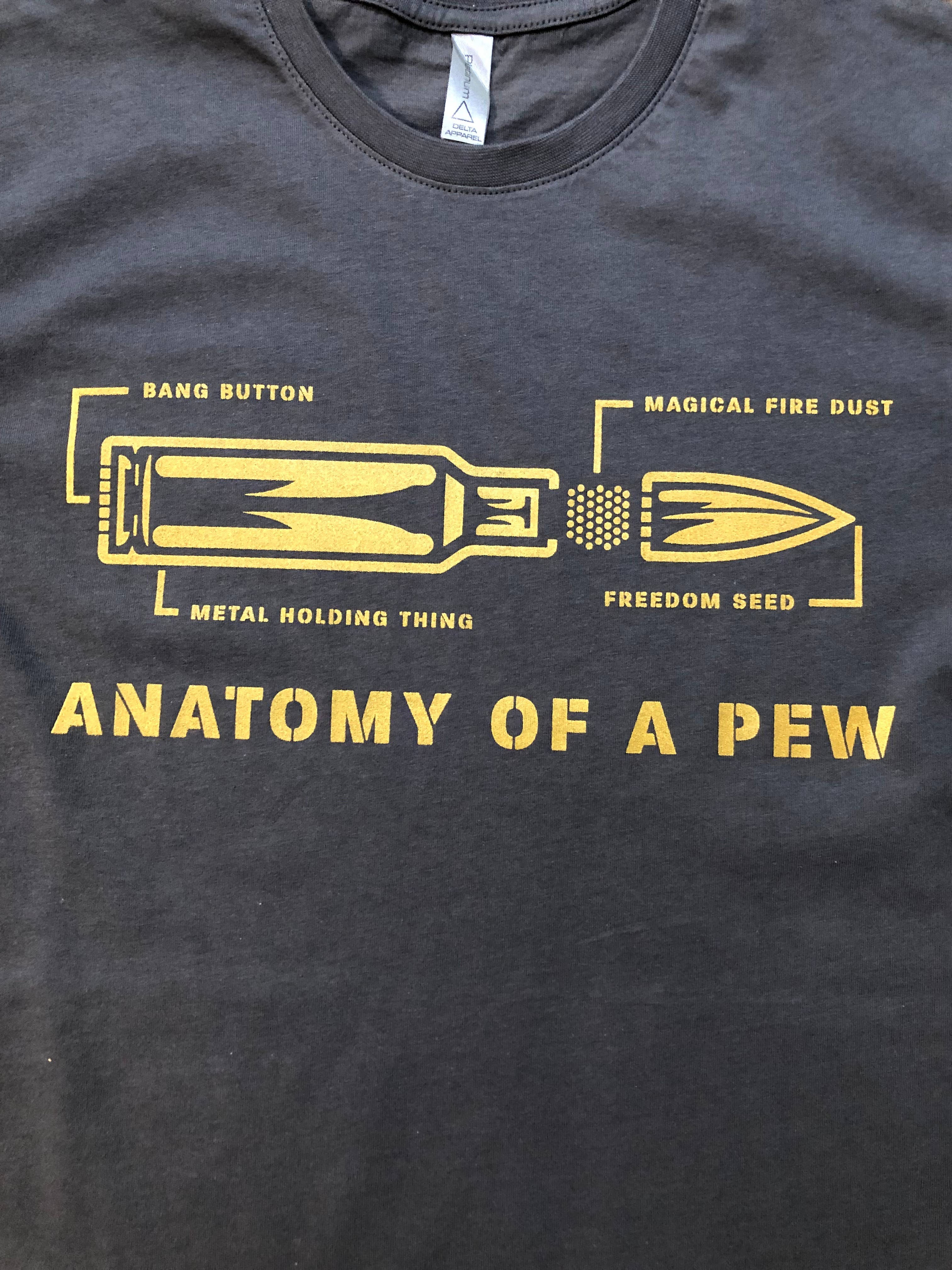 Jenny’s Studio Creations – Großhandel T-Shirt mit Siebdruck – Unisex – Anatomy of A Pew T-Shirt0