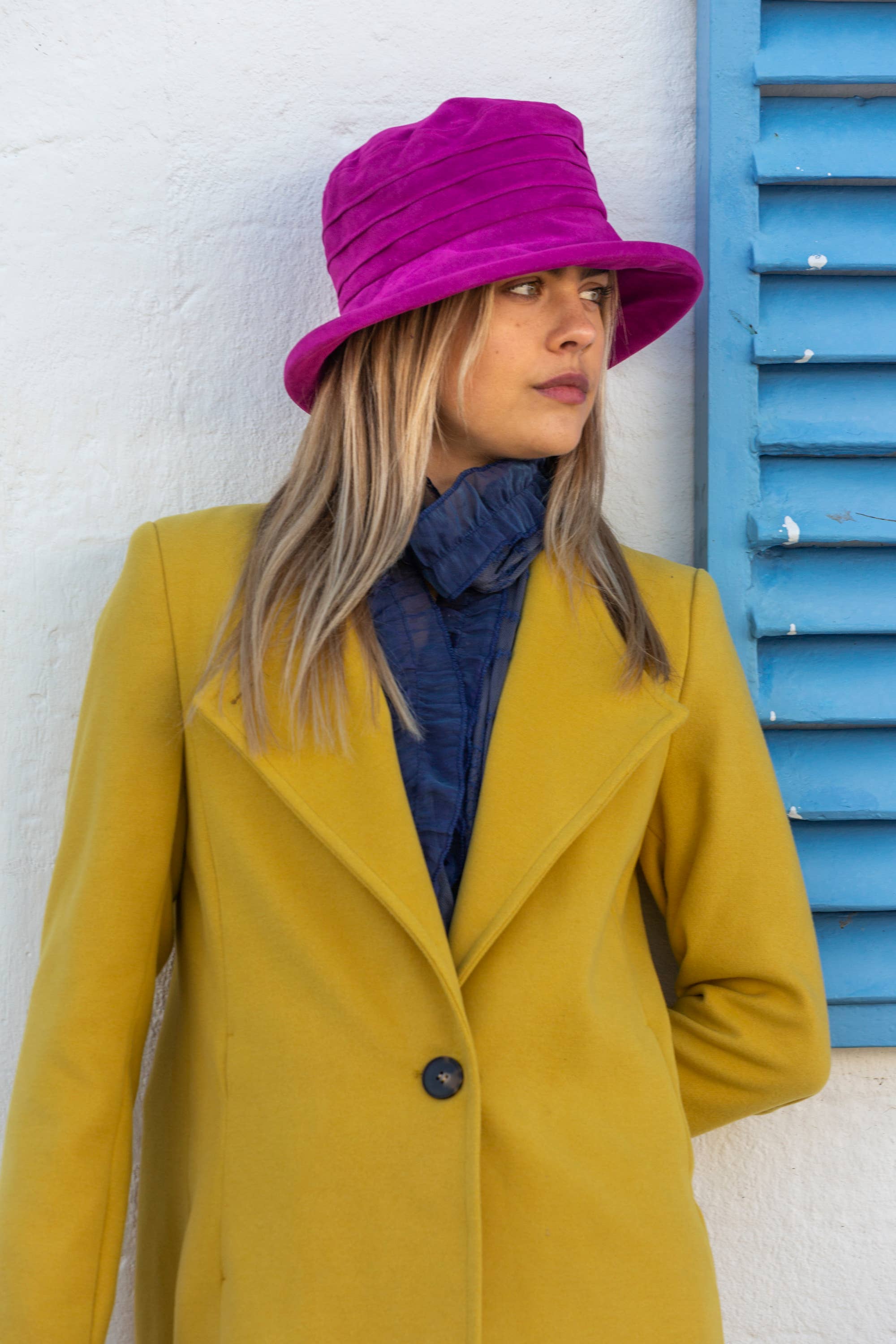 Proppa Toppa Hats - Wholesale Fedora - Women's - Water Resistant Ladies Velour Pin tuck Packable Hat13