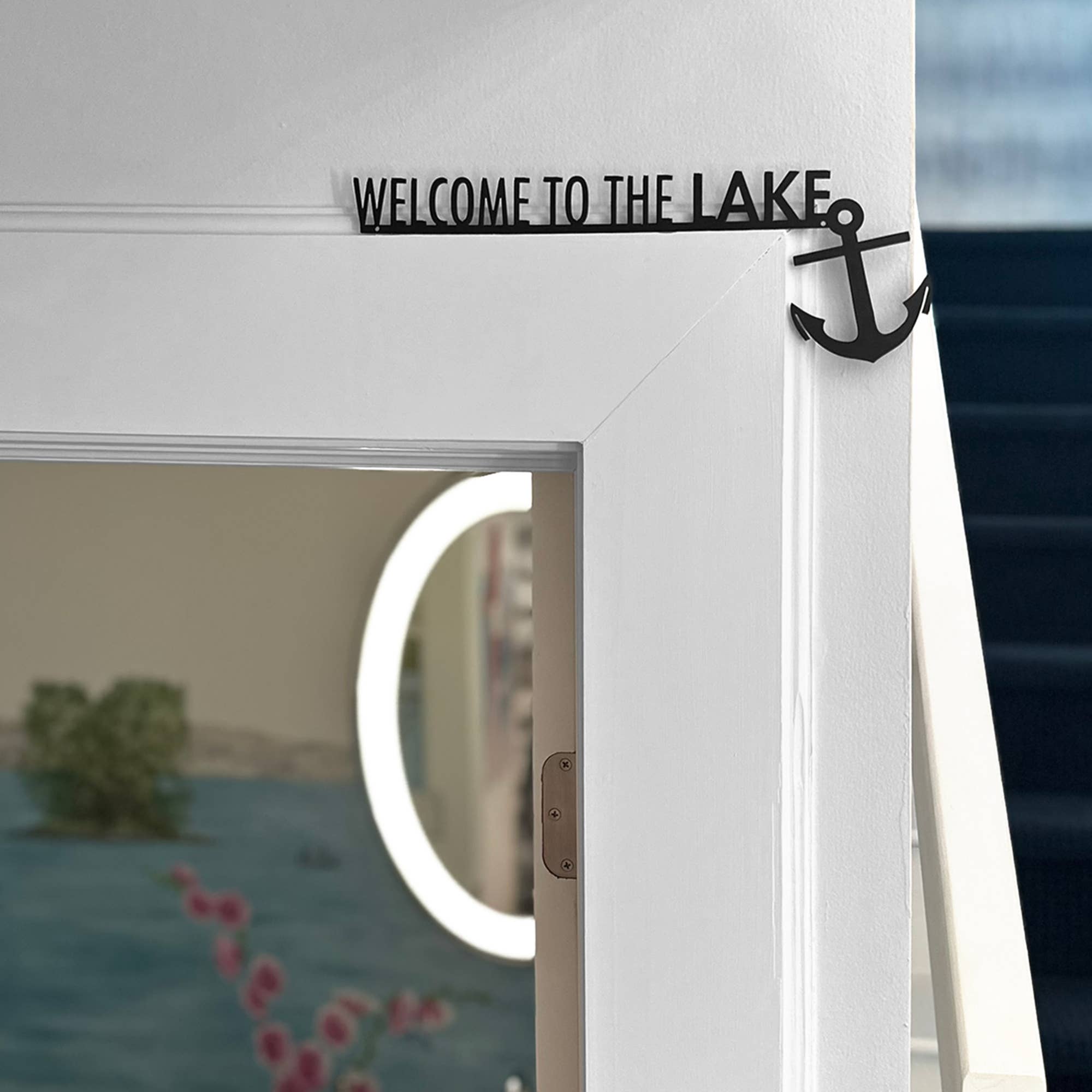 Pavilion - Wholesale Door Hanger - Lake - Metal Door Topper2