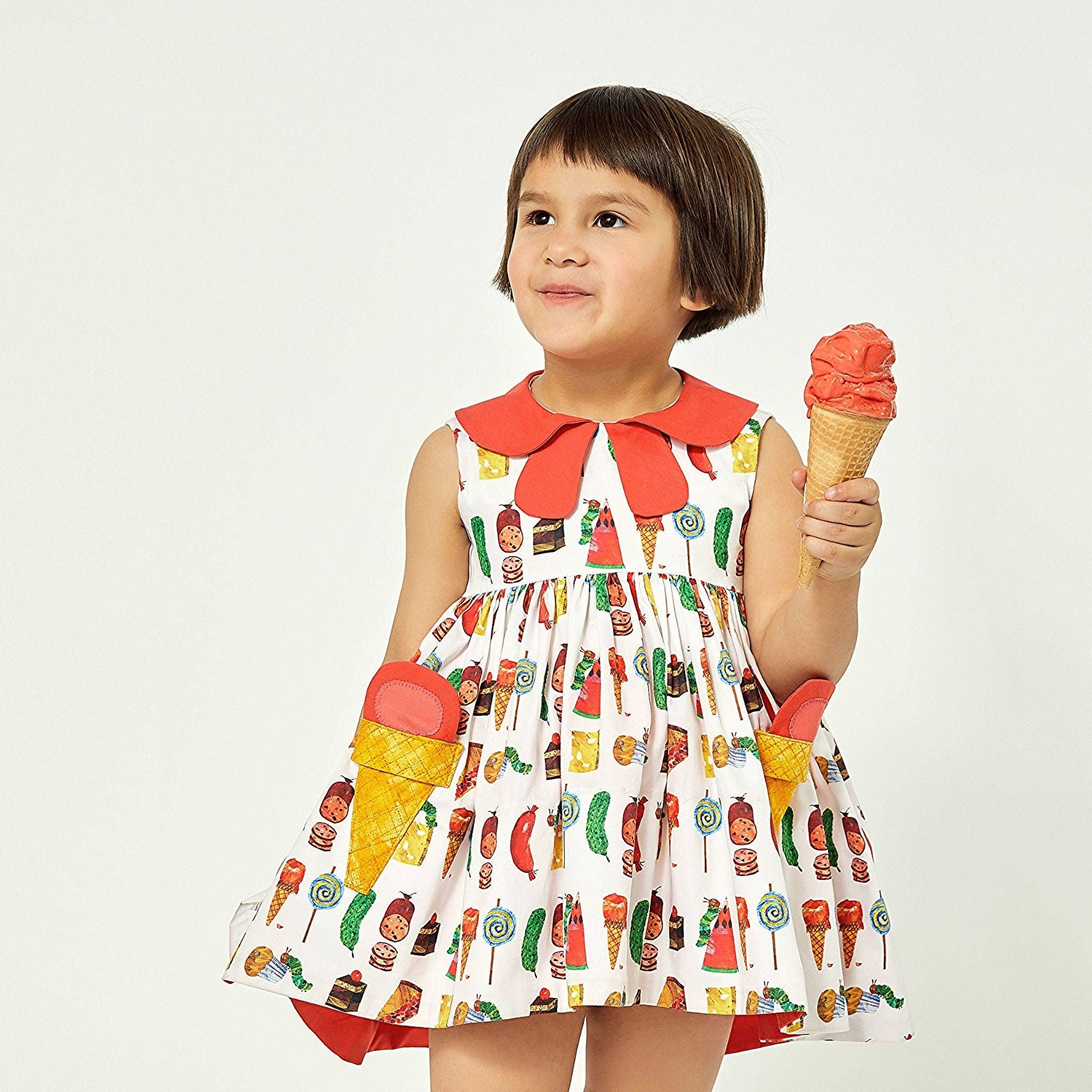 Little Goodall – Großhandel Kleid – Kinder – The Very Hungry Caterpillar™ Kleid mit zwei Kugeln2