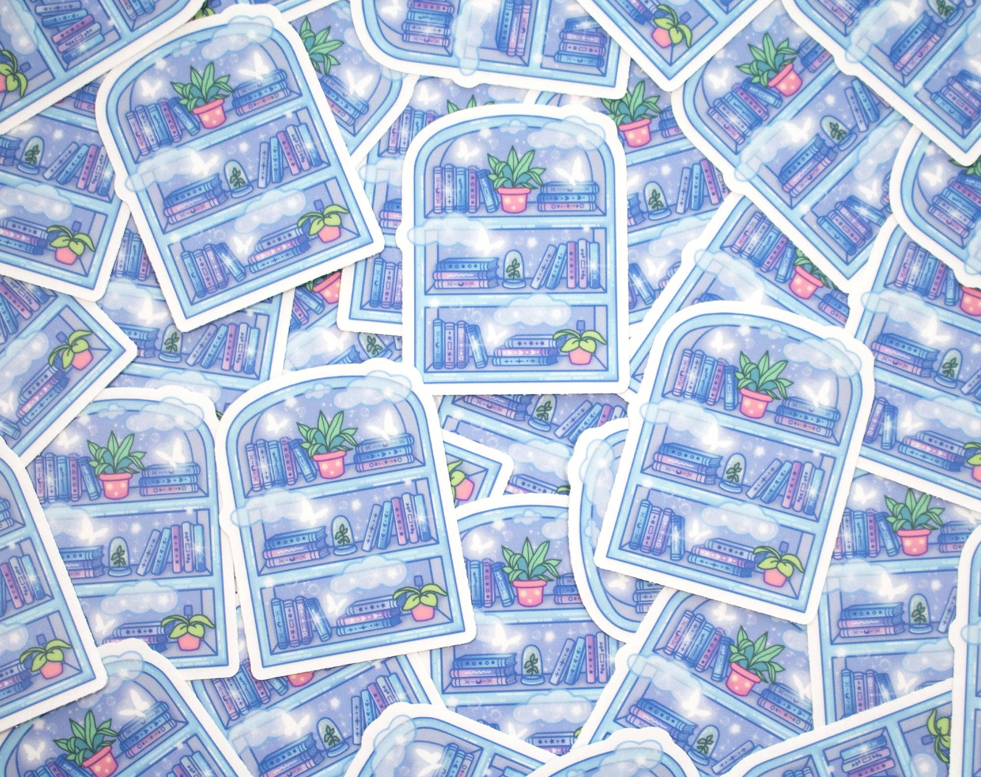 Unicorn Eclipse - Wholesale Sticker - Bookshelf Clear Sticker3