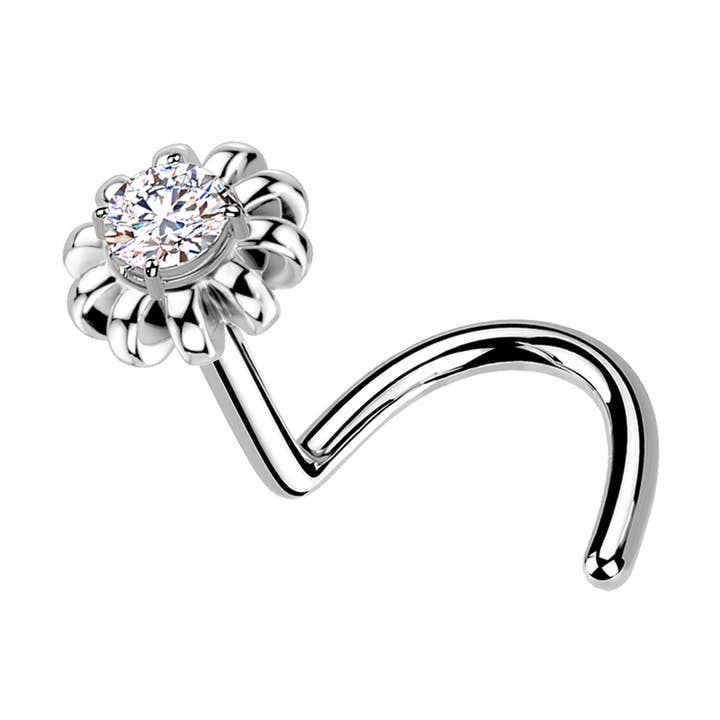 PB-083 Pendiente de nariz con forma de flor para venta al por mayor de Awaken