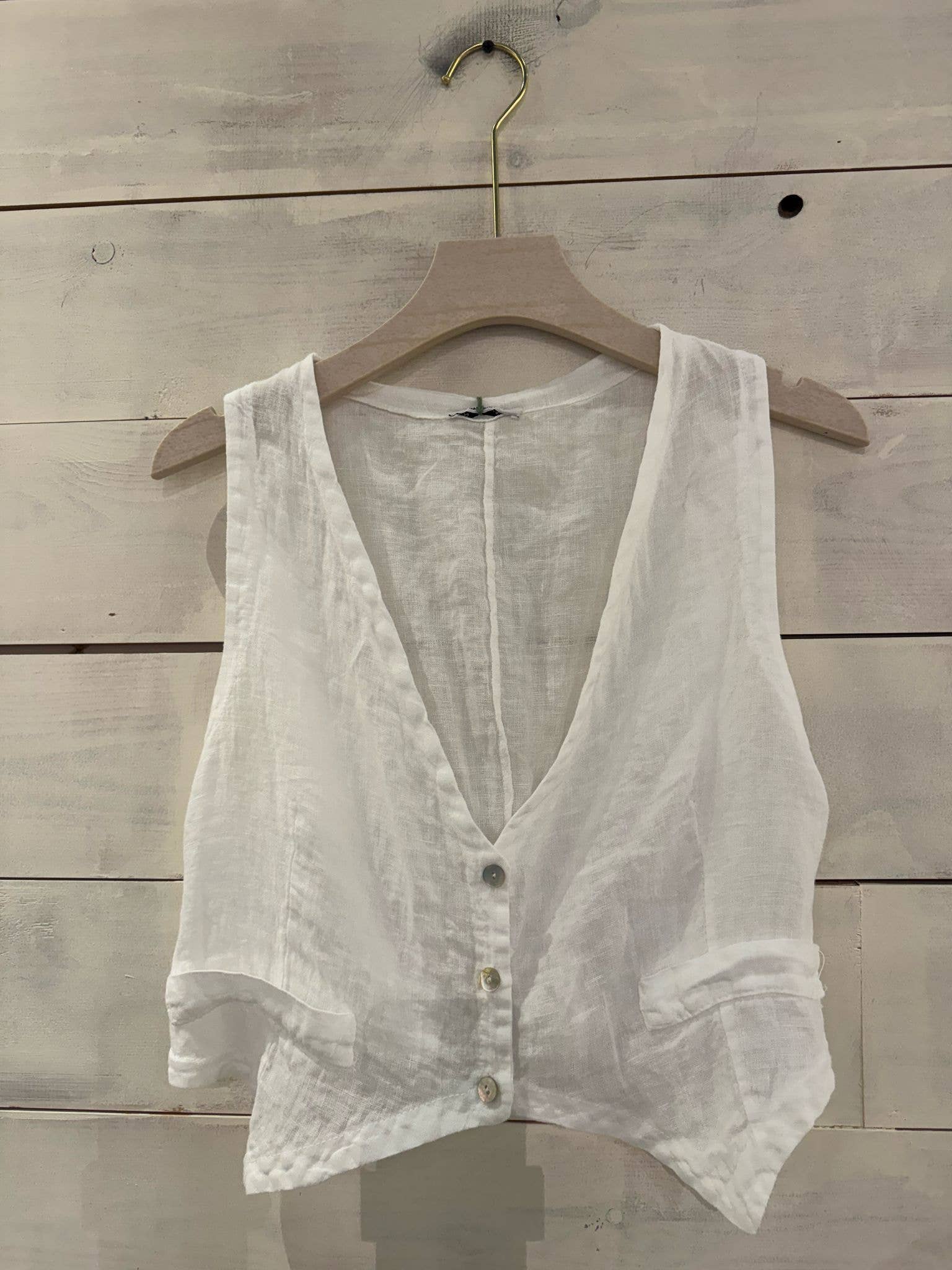 Linos y Textiles - Wholesale Blouse - Women's - REF:6454 100% linen blouse3
