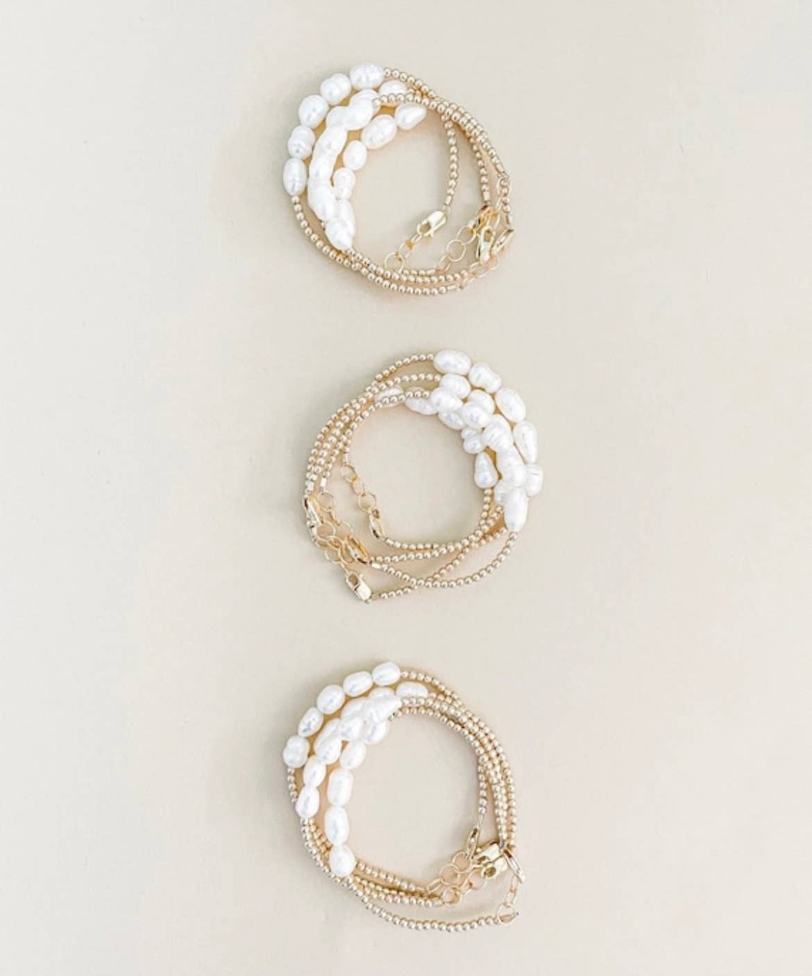 LITTLELUNDSCO - Wholesale Beaded Bracelet - Kids - 14k gold filled little pearl bracelet2