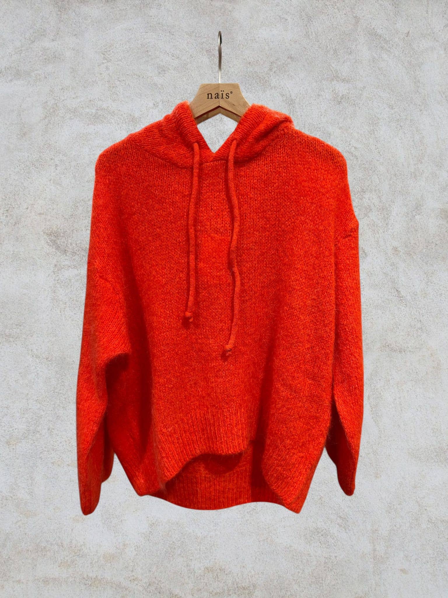 NAÏS PARIS - Wholesale Hoodie - Women's - MOHAIR AND WOOL HOODY-STYLE SWEATER22