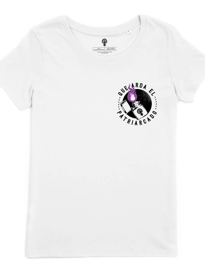Let Patriarchy Burn (White) for wholesale by FEM