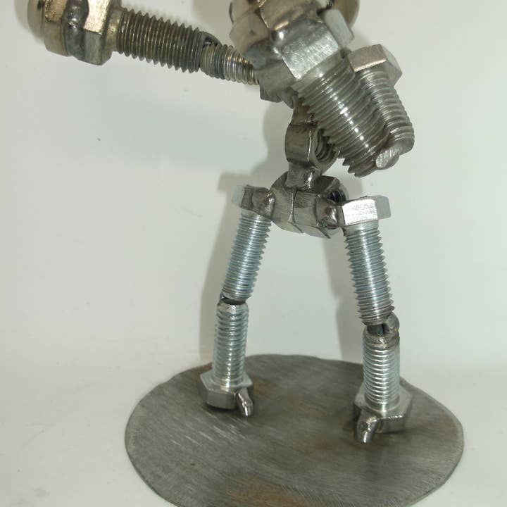 Creations Welded - Wholesale Decorative Figurine - Boxer, Metal Bolt Figurine, Fighter, Athlete, Upcycled.