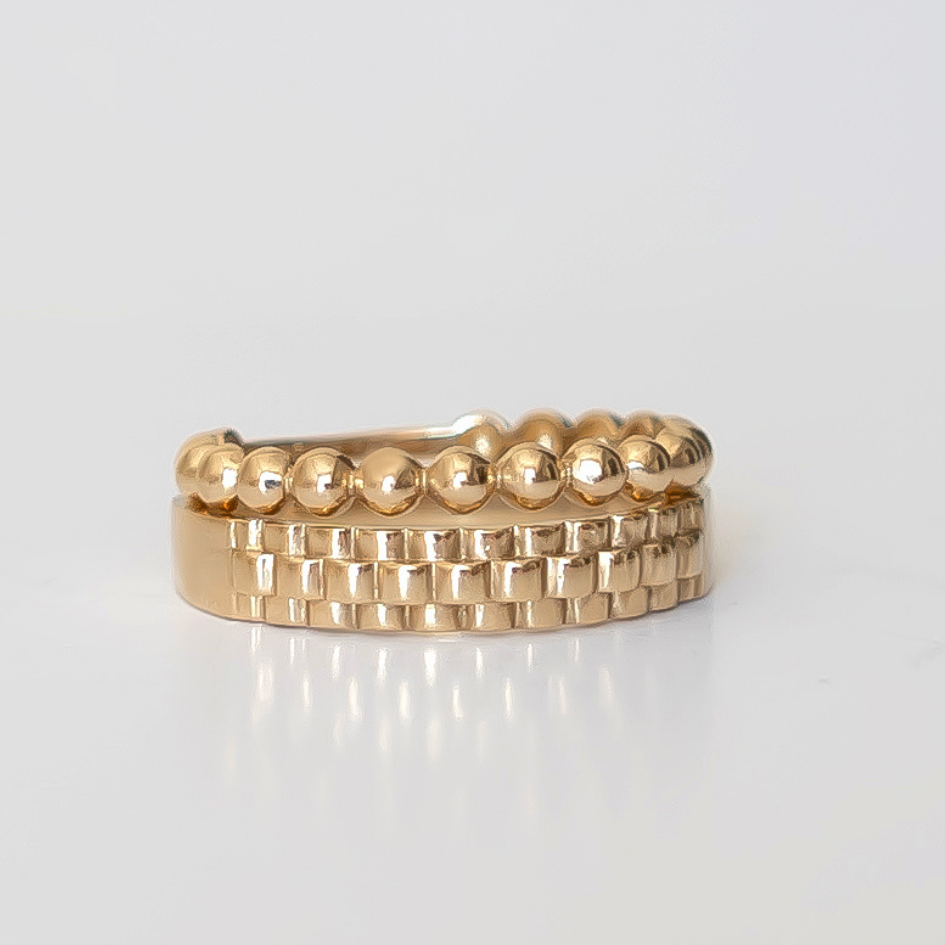 Zayla - Wholesale Band/Stacked Ring - Woven Ring3