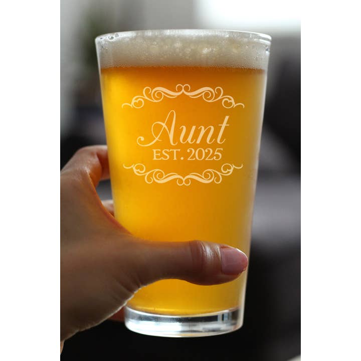 bevvee - Wholesale Beer Glass/Mug - New Aunt 2025 - Decorative - Beer Pint Glass2