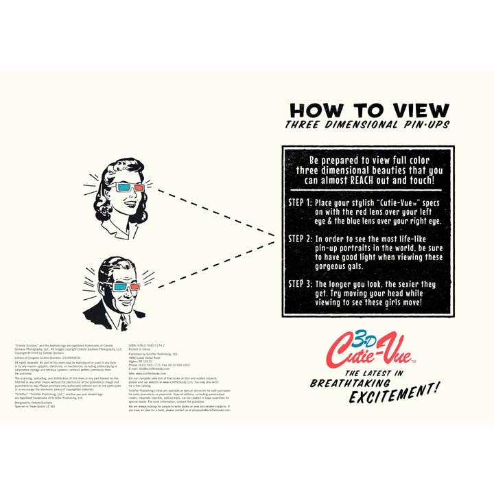 Schiffer Publishing - Wholesale Display Book - Celeste Giuliano's Pin-ups in 3-D2