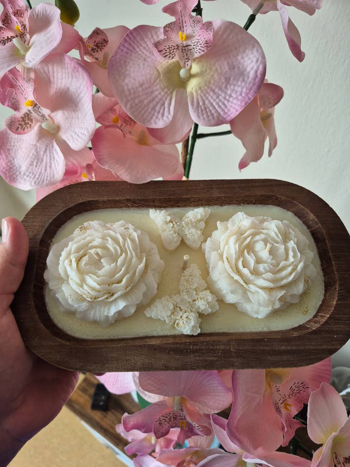 VELA EN CUENCO DE MADERA for wholesale by GASPARSCENT