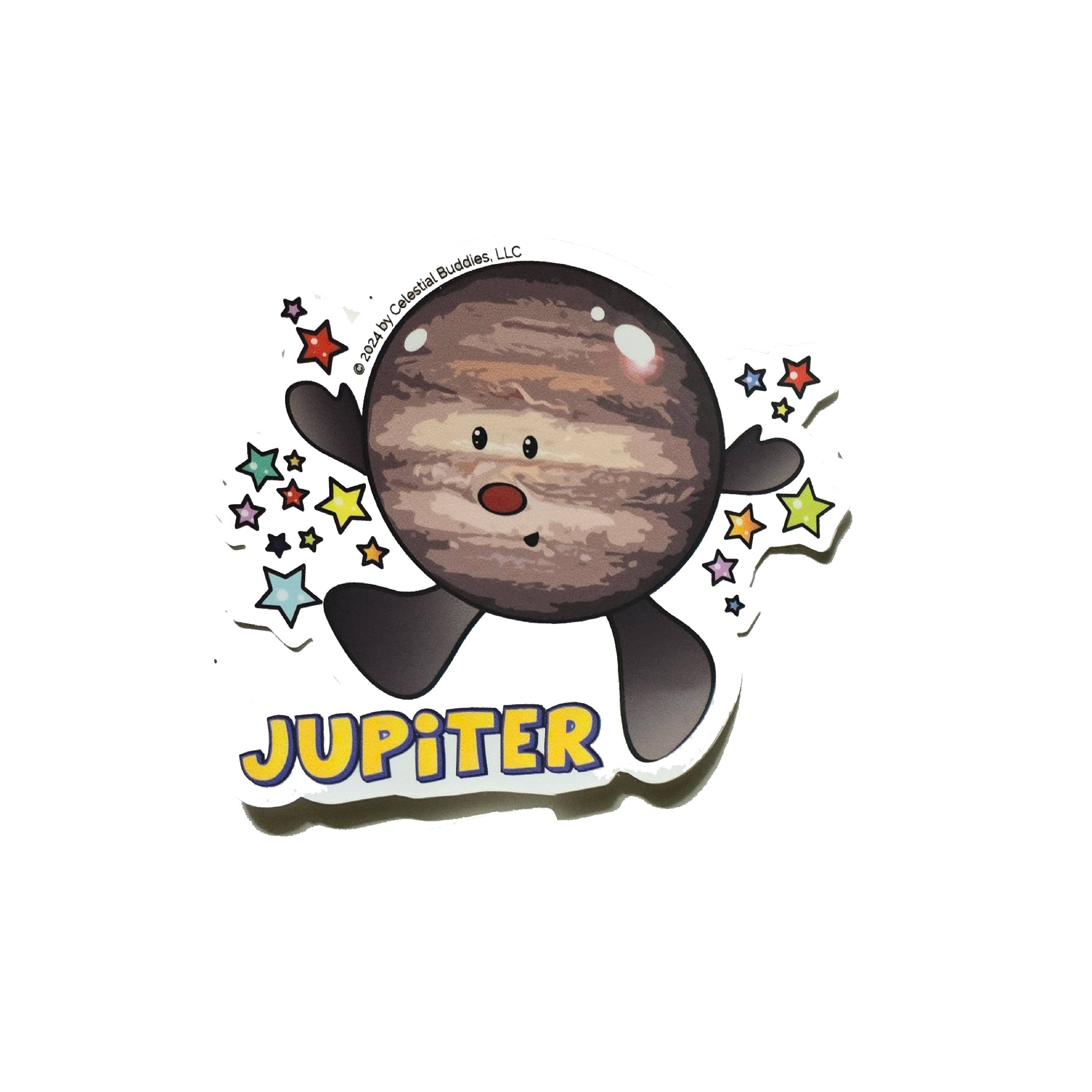 Celestial Buddies - Vendita all'ingrosso Adesivo - Confezione da 6 adesivi in vinile di Giove