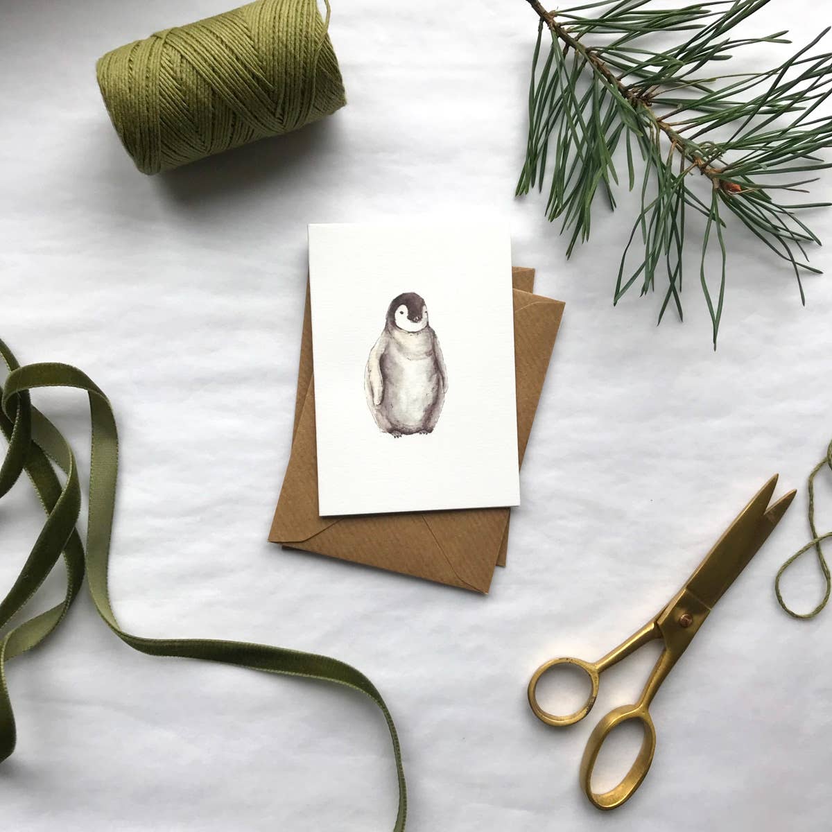 Annie Brougham Paper Goods. - Wholesale Kerstkaartje - Woodland Animal Mini kerstkaart2