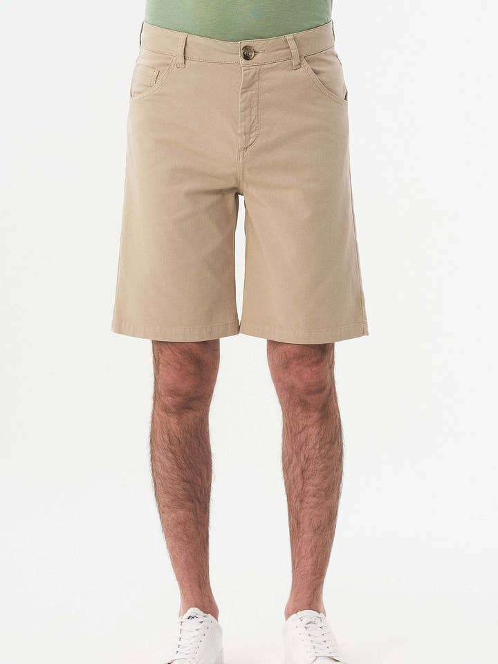 Pantaloncini a cinque tasche in cotone biologico per la vendita all'ingrosso da parte di ORGANICATION