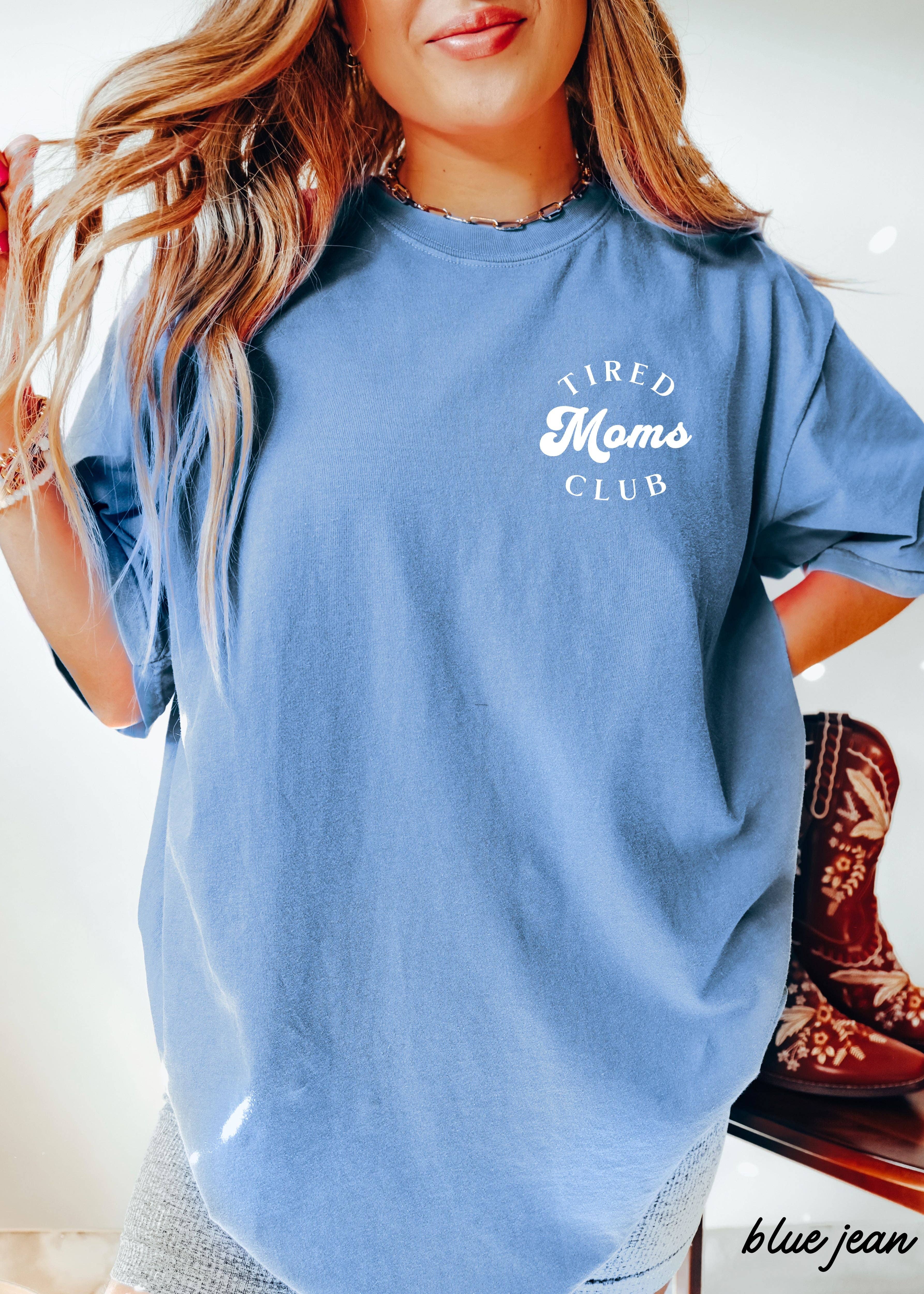 Chloe Vs Tank - Wholesale Screen Printed T-Shirt - Unisex - Pocket Tired Moms Club Tee *12 Colors (S-3X)8