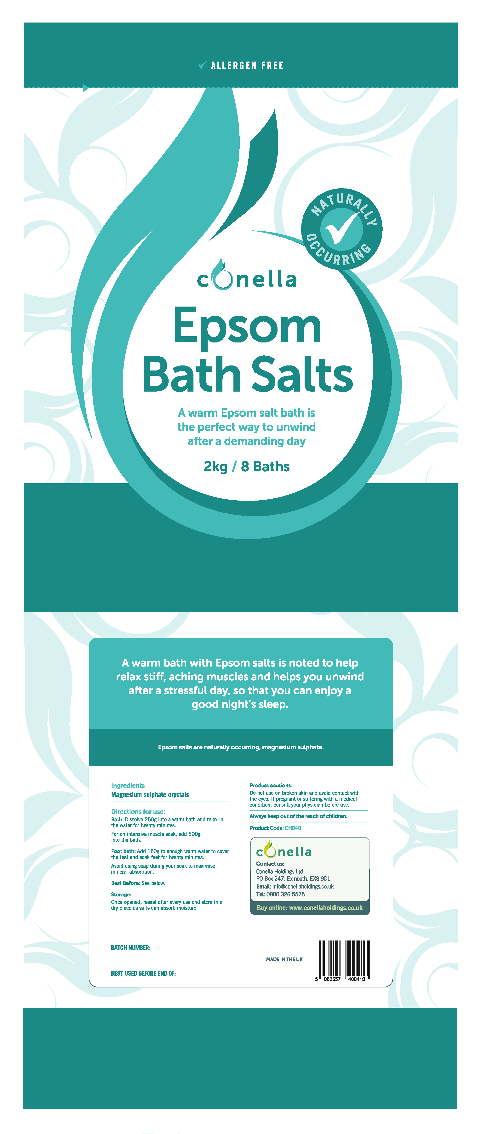 Conella – wholesale Bath salts – Epsom Bath salts2