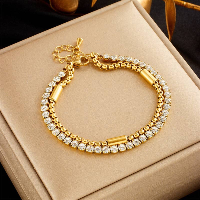 Gooddiy - Wholesale Jewelry Set - Plating Rhinestone Bracelets0