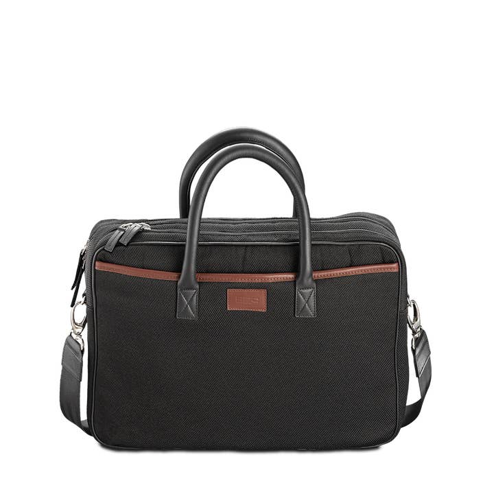 E2R PARIS - Wholesale Laptop Bag - Men's - 15-inch black eco-friendly computer bag for men Enzo ABA2