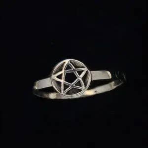 Sterling Silver Pentacle-Tiny Ring for wholesale by Zeppo Merchandisers Inc