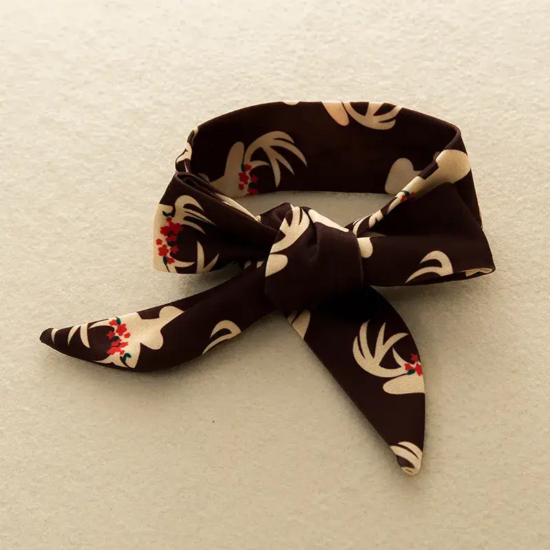 Fennco Styles - Wholesale Clothing Set - Baby - Brown-Yellow Reindeer 4pcs Girl Outfit 4