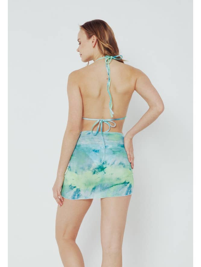 MARINA WEST SWIM – Großhandel Bikini – Damen – Triangel-Top, Bikini, Netzrock 3-teiliges Set B2707-GREEN SUMMER3