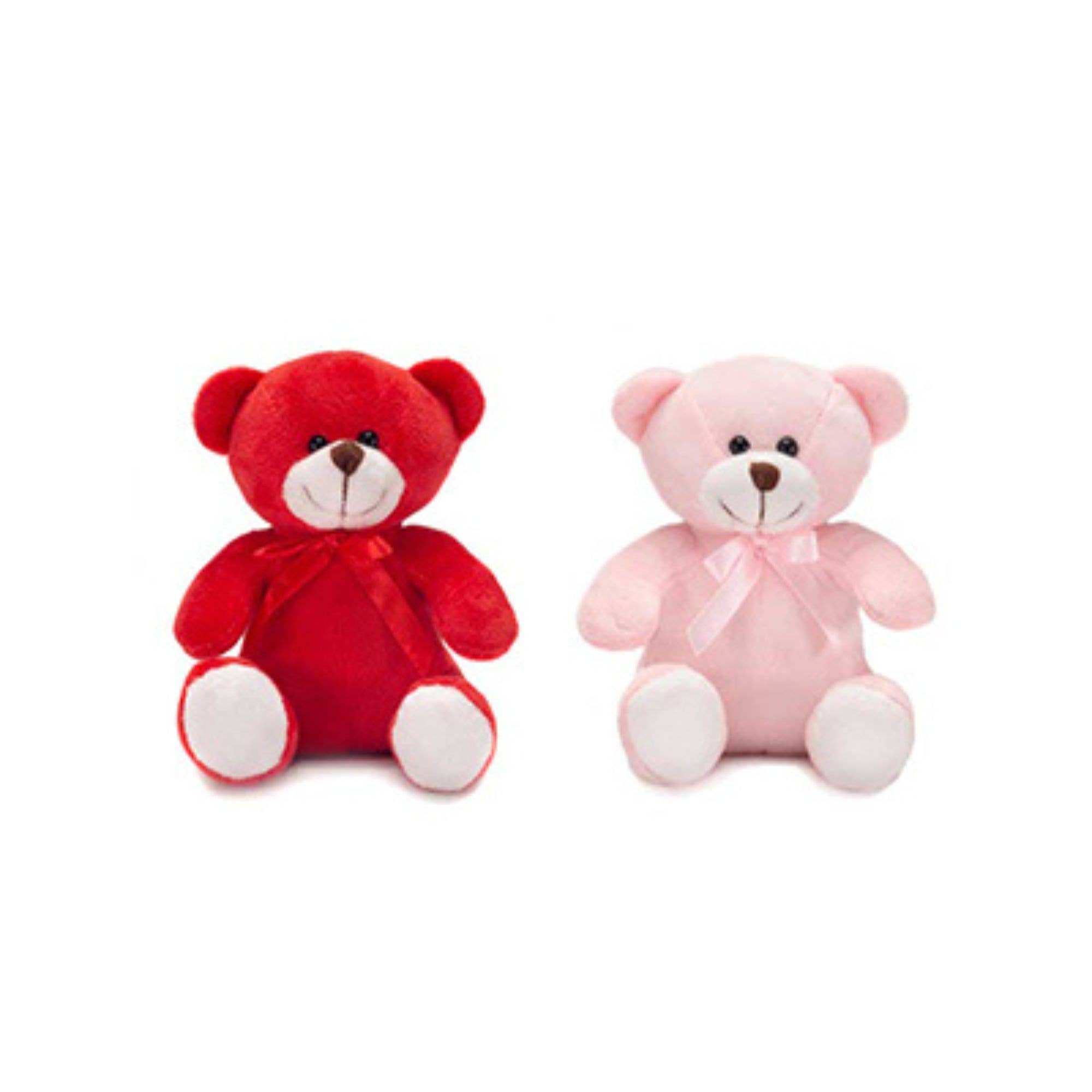 5.5"H Valentine’s Plush Bears – Red & Pink and other Wholesale pink bear for your store trending on Faire.