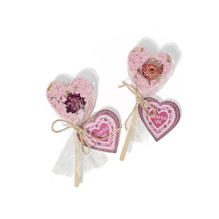 Sow the Magic - Wholesale Bath bomb/fizz - Blooming Love Sweet Heart Bath Clay Pop1